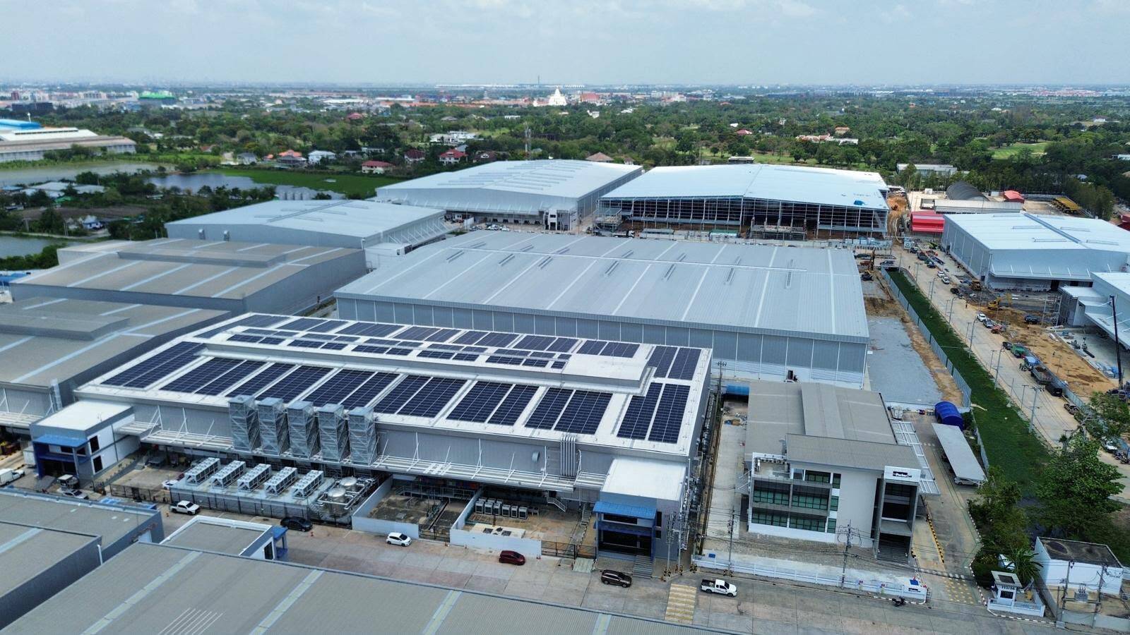 Aerial view of ETIX's data center in Thailand, the Bangkok colocation campus